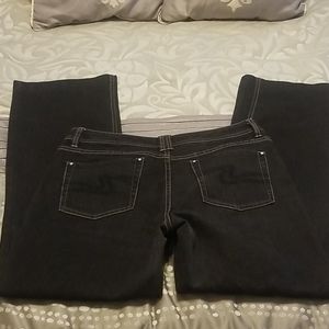 WHBM black bootcut jeans 10S NWOT